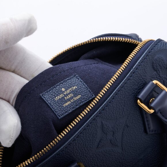 Louis Vuitton Speedy Blue Bandoulière Monogram Empreinte - Picture 12 of 15